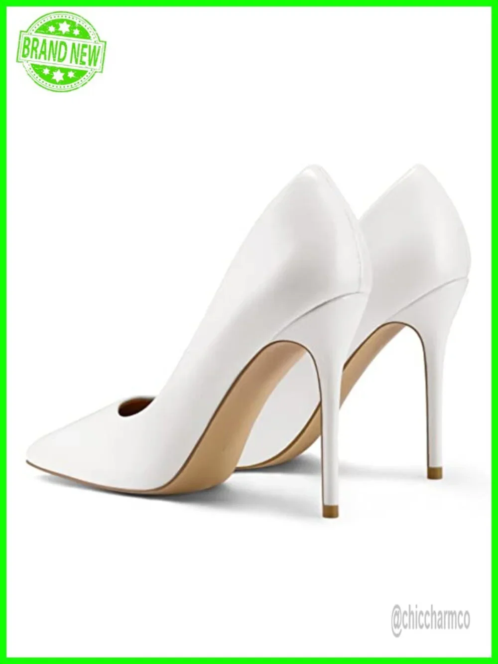 Pointed Toe Stiletto Pumps 4IN Heel Dress Wedding Shoes